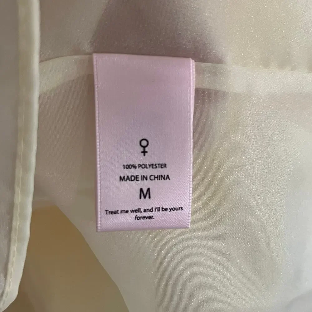 Selkie Baby Banana Puff Sleeve Layered Organza Mini Dress NWT